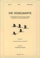 Die Vogelwarte, Band 41, Heft 4. Zeitschrift für Vogelkunde, hg. v. d. Vogelwarten Helgoland und Radolfzell-0