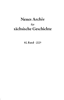 Neues Archiv für sächsische Geschichte, 80. Band, 2009. In Verbindung mit dem Institut für sächsische Geschichte und Volkskunde e.V.-0