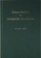 Neues Archiv für sächsische Geschichte 70. Band, 1999. In Verbindung mit dem Institut für sächsische Geschichte und Volkskunde e.V.-0