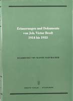 Erinnerungen und Dokumente von Joh. Victor Bredt 1914 bis 1933, (= Quellen zur Geschichte des Parlamentarismus und der politischen Parteien, Reihe 3, Band 1)-0