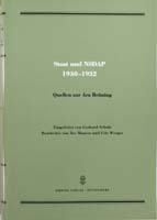 Staat und NSDAP 1930-1932. Quellen zur Ära Brüning. Eingeleitet v. Gerhard Schulz, bearb. v. Ilse Maurer u. Udo Wengst, (= Quellen zur Geschichte des Parlamentarismus und der politischen Parteien, Reihe 3, Band 3)-0