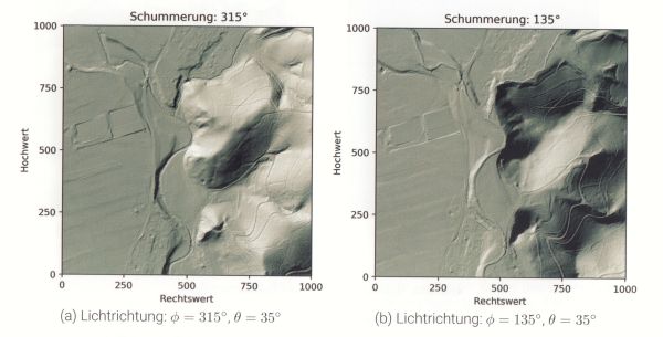 LiDAR, Baden Württemberg,Schummerung,Digitales Geländemodell